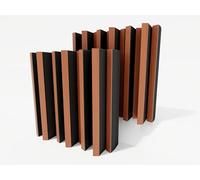 2 Pack - Acoustic Diffuser | 2D Diff | Reflection - Diffusion - Absorption - Soundproofing | Wall Art Panel | Color Plates: (Cherry, ARTO (150mm))