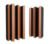 2 Pack - Acoustic Diffuser | 2D Sound Diffusion & Absorption | Size 50x25cm | Wall Art Panel | Noise Control & Echo Reduction Color: [ Cherry | Arto-HALF]