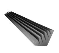2 Pack - Acoustic Foam Corner Bass Traps | Acoustical Foam Panels | Audio Soundproofing Record Studio Treatment | Sound Insulated Angled Block | (2x KLIN-Min, 50cm (19.7 inches))