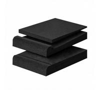 2 Pack Acoustic Isolation Pads, Studio Monitor Speaker Isolation Foam Pads, High Density Acoustic Foam Suitable for 6-8 Inch Speakers for Sound Improvement Prevent Vibrations (for 6''-8'' Speakers)