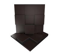 2 PACK - Acoustic Soundproofing Diffusion Panel | Acoustic Treatment for Recording Studio Home Office Podcast Living Room | Absorption - Reflection | Color Plates: (Wenge, EDISON)