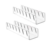 2 Pack Acrylic Baseball Cap Holders Non-Slip Hat Rack Shelf Stylish Display Stand for Entryway Closet or Cabinet nization