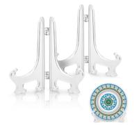 2 Pack Acrylic Easel Stand 9.8 Inch Clear Plastic Easels Plate Holders Extra Large Easels Display Stand for Photos Picture at Weddings, Birthdays, Home Decoration, Tables