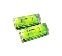 2-Pack Acrylic Square Spirit Level for Horizontal and Vertical Precision Measurement, 29x10x10mm Cuboid Bubble Level for Ceiling Installation and Picture