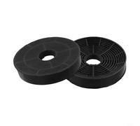 2-Pack Activated Carbon Range Hood Filter for Kitchen Extractor Hoods, 139 x 26 mm -Absorbing Replacement Filter, Black Charcoal Air Filter
