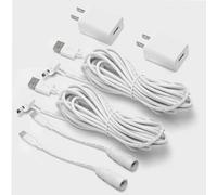 2 Pack Adapter Charger for Ring Stick Up Cam 3rd Gen/2nd & Ring Pan Tilt Stick Up Camera, Spotlight Cam Plus/Pro Indoor/Outdoor Weatherproof Charging Cable Barrel dc Plug Power Cord