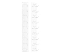 2 Pack Adhesive Wall Mounted Baseball Cap Organizer Space-Saving Multi Layer Hat Display Rack for Doors Wardrobes Rooms No Drilling Required (white)