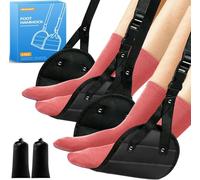 2-Pack Adjustable Airplane Foot Hammock, Portable Leg Rest with Removable Cushion, Ergonomic Support for Travel, Car & Home