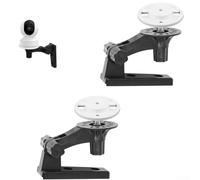 2 Pack Adjustable Camera Wall Mount, for TP-Link for E1 E1 Pro, Security Ceiling Bracket Locking Button, Black Plastic Holder for Home Office Garage Garden