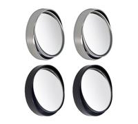 2 Pack Adjustable Cubicle Mirror to See Behind You, Stick on Office Desk Mirror for Personal Safety, Office Cubicle Decor to Protect Privacy, Desk Rear View Monitors (4 PCS)