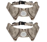 2 Pack Adjustable Dog Bow Tie Collars, Growth Ring Drawing Detachable Puppy Dog Collar Neckwear for Cat Small Pets
