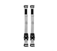 2 Pack Adjustable Luggage Straps with Elastic Sections, Heavy Duty PP Webbing Compression Bands for Camping Hiking Travel, Secure Backpack Gear Organizer with Quick Release Buckles(2PCS gray)
