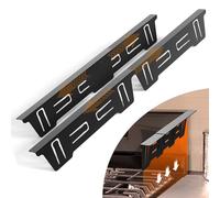 2 Pack Adjustable Stainless Steel Stove Gap Covers (13.8"-27.6"), Retractable Fill the Gap Between Stove & Counter Top with Heat Resistant Range Trim & Guard, Slide-in Seamless Kitchen Accessory Kit