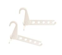 2-Pack Adjustable Wall Hangers No-Drill Space-Saving ABS Mounts for Bathroom & Bedroom Garment Organization Space Saving Folding Hook