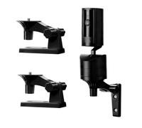 2 Pack Adjustable Wall Mount Compatible with Ring Pan-Tilt Indoor Camera Wall Mount Black Ceiling Mounting Bracket 180 Degree for Surveillance Outdoor Indoor, Easy to Install (NOT Included The Cam)