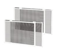 2 Pack Adjustable Window Screens Expandable, 2 Way Adjustable Sliding Window Screen, Horizontal (15" H x 21" - 38" W), Horizontal and Vertical Adjustable, Durable Replacement Screen for Window