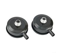 2 Pack Air Compressor Filter Muffler, Metal Shell Noise Reducer with 1/2" Male Thread, 20mm Diameter for Pneumatic Tools, Black