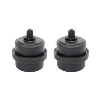 2 Pack Air Compressor Silencer Filter Plastic Housing Canister Piston Muffler for Blowers, Air Compressors, Boilers (3/8"PT 16mm)