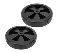 2 Pack Air Compressor Wheels, Universal Air Compressor Wheel Replacement Part, 150mm 6 Inch Diameter, Replacement Rubber Wheels