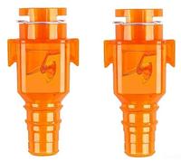 2 Pack Air Conditioning Drain Check Valve with 3-Way Protection-One-Way | Air Condensate Drain ValveAC Drain Trap Anti SmellSewer Gas Blocker PipeOne Way Check Valve 21mmPVC Stainless
