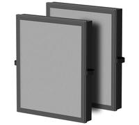 2 Pack Air Filter Replacement for AROEVE MK04 Air Purifier, Smoke Rem-oval Material 4-in-1 Ture HEPA with Activated Carbon Mix, Cleans Ash for Smoke, Odors, and VOCs,(Enhanced Smoke Rem-oval Version)