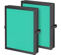 2 Pack Air Filter Replacement for AROEVE MK04 MG04JH Air Purifier, 3 Stages H13 Ture HEPA Filter Replacement Filter for Pet Dan-der, Compared to MK04LX