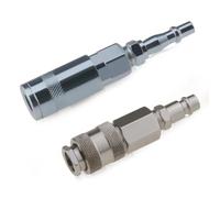 2-Pack Air Fitting Converter Adapters ，1/4 Inch BSP to Euro & PCL Air Line Hose Compressor Fittings