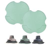 2 Pack Air Fryer Silicone Trivets for Ninja CRISPi Air Fryer FN101UKSG, Non-Slip Silicone Pad Ninja Crispi FN101 Series Accessories, Dark Blue (Light Green)