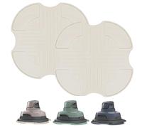 2 Pack Air Fryer Silicone Trivets for Ninja CRISPi Air Fryer FN101UKSG, Non-Slip Silicone Pad Ninja Crispi FN101 Series Accessories, Dark Blue (Off-white)