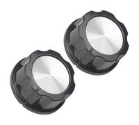 2 Pack Air Fryer Switch Knob, 35x35mm Plastic Timer with 6mm Shaft Hole, for Electric Oven and Pressure Cooker Kitchen Appliance Replacement Part