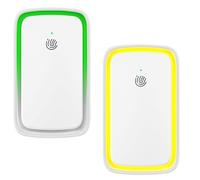 2 Pack Air Ionizers for Home Negative Ion Air Purifier Plug In with Nightlight Quiet Air Cleaner for Bedroom, Office, Kitchen, Portable Air Filter Odor, Smoke Dust, Pets