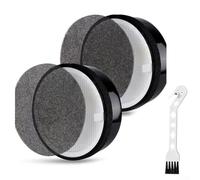 2 Pack Air Purifier Filter Elements with Activated Carbon for LV-H132, Efficient Dust Removal Replacement Parts, Black
