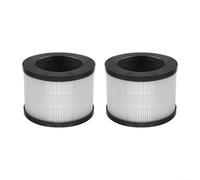 2 Pack Air Purifier Replacement Filters H13 HEPA and Activated Carbon Removes Dust Pet Dander Smoke Odours for TZ-K1 for MK01 Models HEPA Replacement Filters