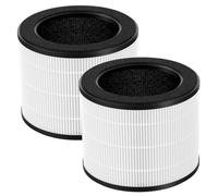 2 Pack Airmega 100 Filter Replacement Compatible with Coway Airmega 100 Air Purifier, 3-IN-1 Hepa Filter, Deodorization Filter with Activated Carbon