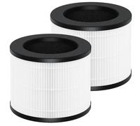2 Pack Airmega 100 Filter Replacement Compatible with Coway Airmega 100 Air Purifier, 3-in-1 True HEPA and Deodorization Filter