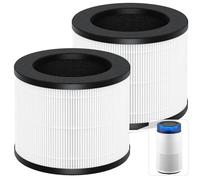 2 Pack Airmega 100 Filter Replacement Compatible with Coway Airmega 100 Air Purifier, 3-in-1 True HEPA and Deodorization Filter