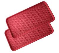 2 Pack All-Purpose Boot Tray Indoor Outdoor Washable Mat for Shoes, Boots, Plants, Mud, Pet Food Bowls, Gardening, Laundry, Kitchen, Garage, Car Storage, Entryway, 30" x 15" inch Utility Tray