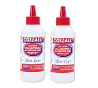 2 Pack All Purpose Glue-Prefect for Arts, Crafts & DIY-Transparent, Fast Drying & Strong Bond-Adults & Kids Use-for Paper, Card, Cork, Wood, Glass, Ceramics, Leather, Felt & More