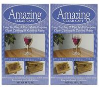2 Pack - Alumilite Amazing Clear Cast Resin 16 Ounce Boxes (8 Ounce Part A and 8 Ounce Part B Per Box)
