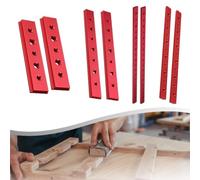 2-Pack Aluminum Alloy T-Track Slider for Table Saws & Woodworking Workbenches - 100-450 mm Adjustable T-Slot Miter Bar, Red(200mm)