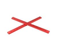 2-Pack Aluminum Alloy T-Track Slider for Table Saws & Woodworking Workbenches - 100-450 mm Adjustable T-Slot Miter Bar, Red(100mm)