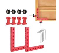 2-Pack Aluminum Corner Clamp with 45° Scribing Function for Cabinet Making
