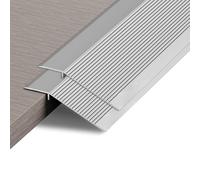 2 Pack Aluminum Floor Transition Strip Door Bar,Floor Bar for Doorways Threshold Ramp Tile Laminate Planks,Bridge The Height is 30mm(Silver,0.9m × 10cm)