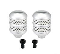 2 Pack Aluminum Garden Hose Bubblers, Targeted Root Watering Sprinkler Heads, Gentle Flow Diffuser Nozzles for Trees & Shrubs, Rustproof Metal, 3/4" Thread, Water-Saving Design