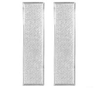 2 Pack Aluminum Microwave Vent Filter, Grease Filter for GE Models 13 x 4 7 Inches, Maintains Fan Performance