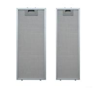 2 Pack Aluminum Range Hood Filter For Teka Tl2000 Tl1-62 Five-layer Mesh Grease Trap Silver 500x192mm And 500x138mm Sizes Kitchen Ventilation Parts Easy Install Long Lasting Construction Quick Clean