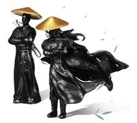 2 Pack Ancient Chinese Warrior Figures, 2 in Resin Miniatures