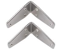 2 Pack Angle Bracket 90 Degree Brace Marine Stainless Steel 80mm x 50mm