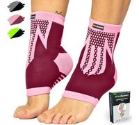 2 Pack Ankle Brace Support for Men & Women - Ankle Compression Sleeve for Running, Football, Sports, Workout - Ankle Brace for Sprains, Plantar Fasciitis, Achilles Tendonitis - Breathable & Non-Slip