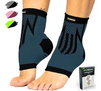 2 Pack Ankle Brace Support for Men & Women - Ankle Compression Sleeve for Running, Football, Sports, Workout - Ankle Brace for Sprains, Plantar Fasciitis, Achilles Tendonitis - Breathable & Non-Slip